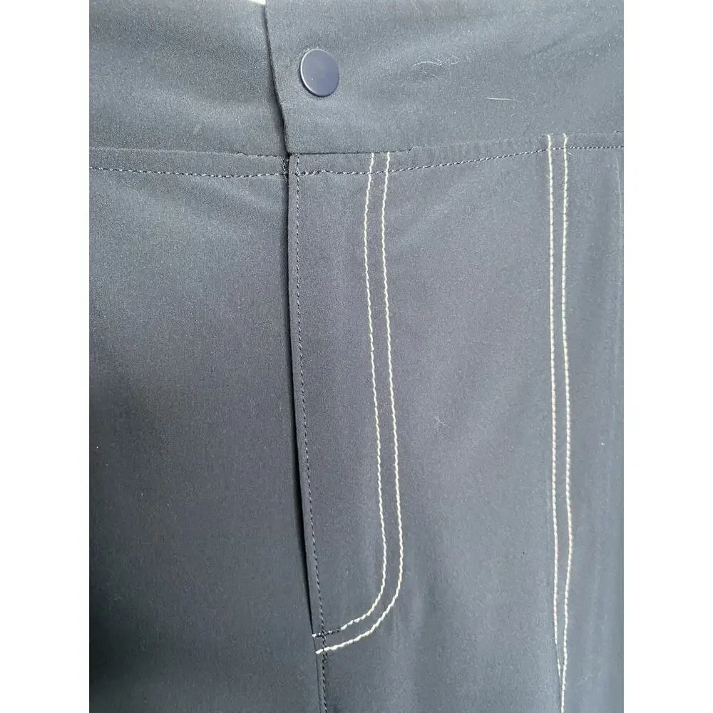 Athleta Chelsea Wide Leg Pants Navy Cargo Pockets Comfort Trending Size 14 - Picture 5 of 10
